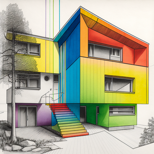 Feature in-front of a Building